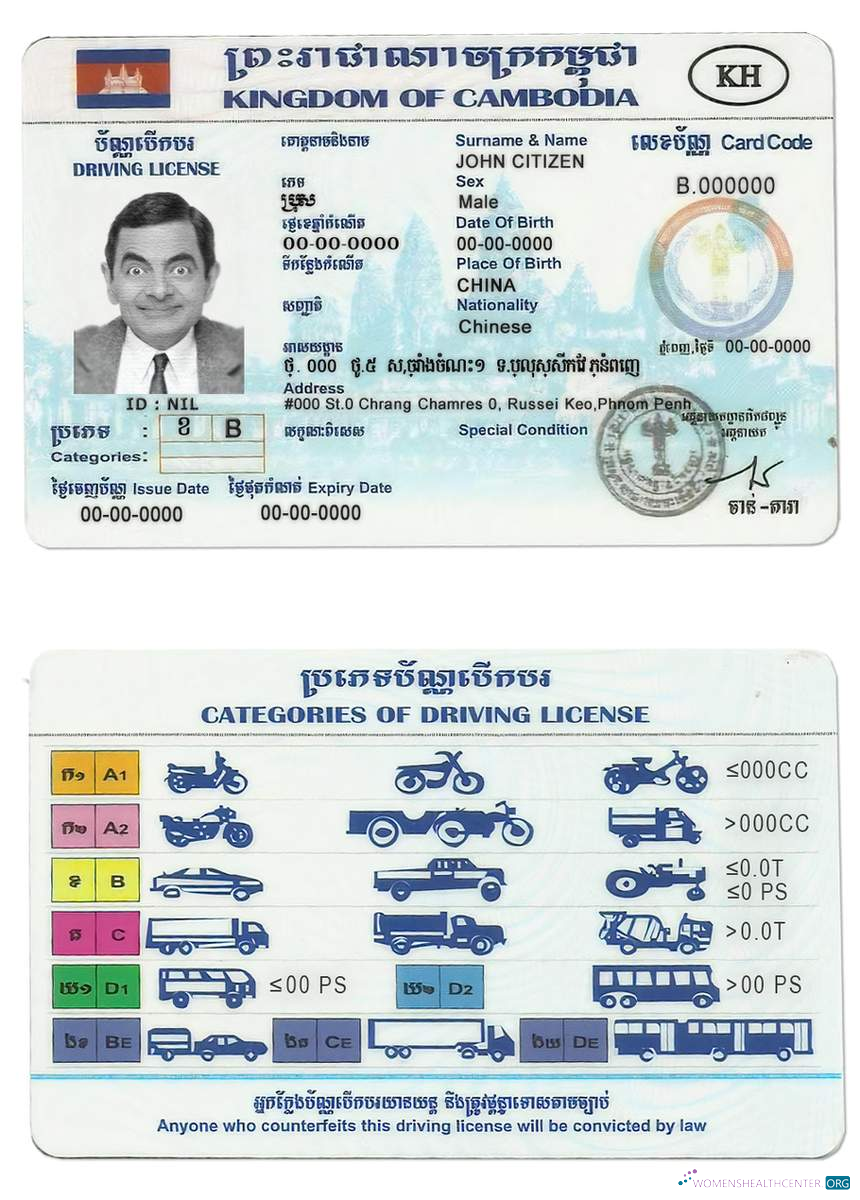 download Cambodia driving license